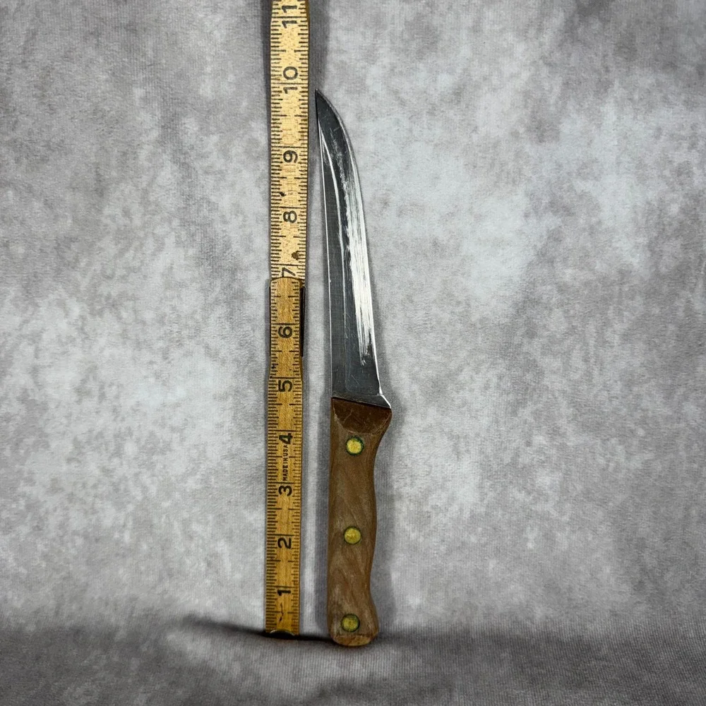 Vtg Chicago Cutlery Utility Boning Knife Wood Handle 5